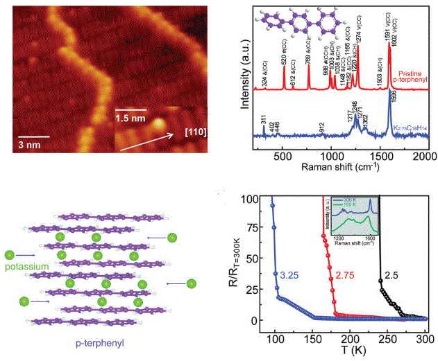 Alkali-Metal-Intercalated Percolation Network Regulates Self-Assembled Electronic Aromatic Molecules